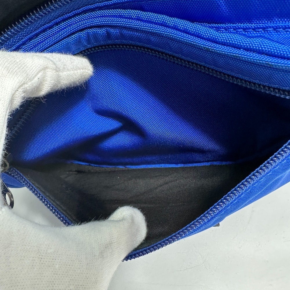 BALENCIAGA Logo Explorer Waist Bag Shoulder Belt Body Belt Crossbody Nylon Blue - Picture 9 of 9